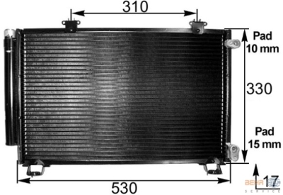 Foto van Condensator, airconditioning toyota yaris (scp1_, nlp1_, ncp1_) via winparts