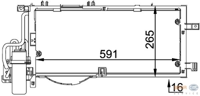 Condensator, airconditioning opel corsa c (f08, f68)  winparts