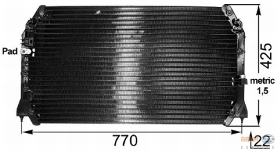 Foto van Condensator, airconditioning toyota camry (mcv2_, mxv2_) via winparts