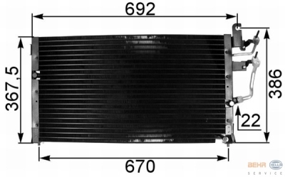 Foto van Condensator, airconditioning mitsubishi space runner (n1_w, n2_w) via winparts