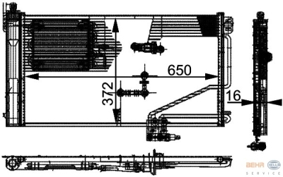 Condensator, airconditioning mercedes-benz c-klasse (w203)  winparts