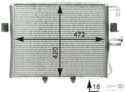 Condensator, airconditioning kia sportage (k00)  winparts