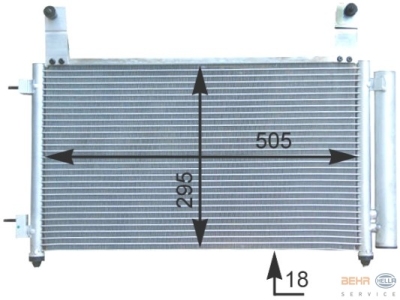 Condensator, airconditioning chevrolet matiz (m200, m250)  winparts