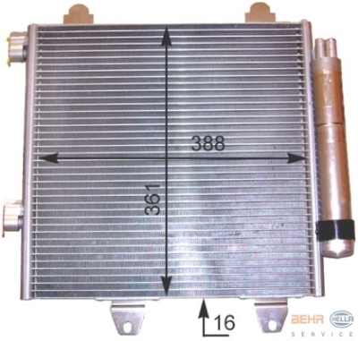 Condensator, airconditioning citroen c1 (pm_, pn_)  winparts