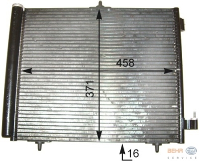 Condensator, airconditioning citroen ds3  winparts