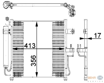 Condensator, airconditioning hyundai excel ii (lc)  winparts