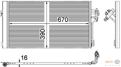 Condensator, airconditioning mercedes-benz vito / mixto bestelwagen (w639)  winparts