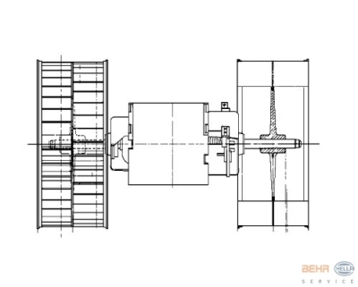 Interieurventilator mercedes-benz saloon (w124)  winparts