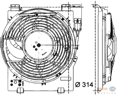 Ventilator, condensator airconditioning opel corsa c (f08, f68)  winparts
