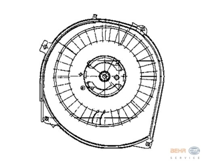 Interieurventilator mercedes-benz s-klasse (w126)  winparts