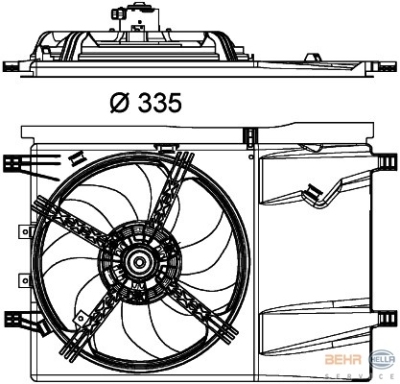 Koelventilator citroen nemo bestelwagen (aa_)  winparts