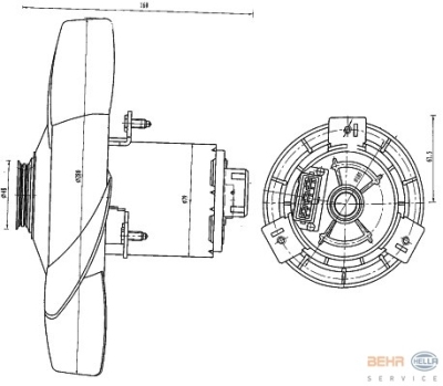 Foto van Koelventilator volkswagen passat (3a2, 35i) via winparts