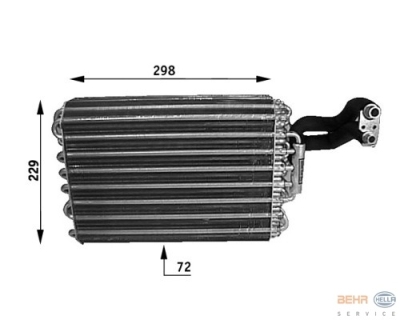 Verdamper, airconditioning mercedes-benz saloon (w124)  winparts