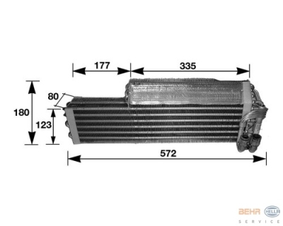 Verdamper, airconditioning mercedes-benz s-klasse (w126)  winparts