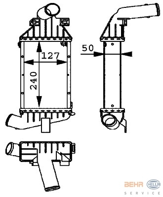 Interkoeler, tussenkoeler opel astra g hatchback (f48_, f08_)  winparts