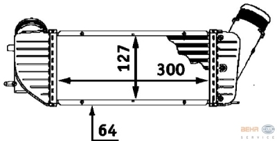 Interkoeler, tussenkoeler peugeot 307 (3a/c)  winparts