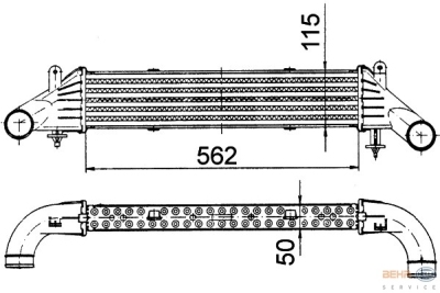 Interkoeler, tussenkoeler mercedes-benz slk (r170)  winparts