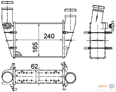 Interkoeler, tussenkoeler volkswagen passat variant (3a5, 35i)  winparts