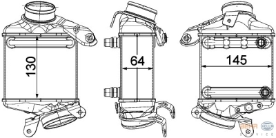 Interkoeler, tussenkoeler links bmw 7 (f01, f02, f03, f04)  winparts