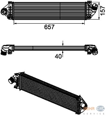Foto van Interkoeler, tussenkoeler ford grand c-max (dxa/cb7, dxa/ceu) via winparts