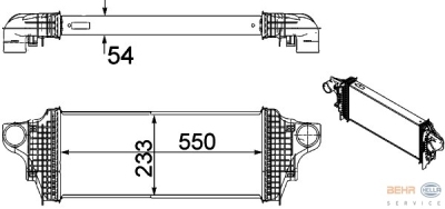 Interkoeler, tussenkoeler mercedes-benz r-klasse (w251, v251)  winparts