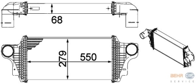 Interkoeler, tussenkoeler mercedes-benz gl-klasse (x164)  winparts