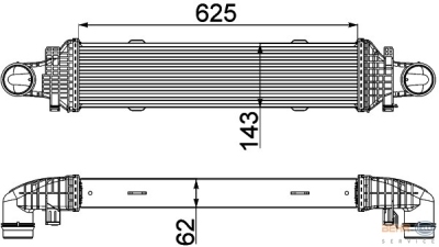 Interkoeler, tussenkoeler mercedes-benz cls (c218)  winparts