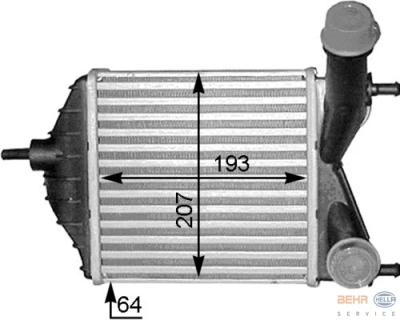 Interkoeler, tussenkoeler rechts porsche 911 (997)  winparts