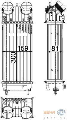 Interkoeler, tussenkoeler citroen ds3  winparts