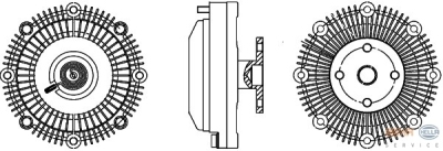 Koppeling, radiateurventilator volvo 240 (p242, p244)  winparts