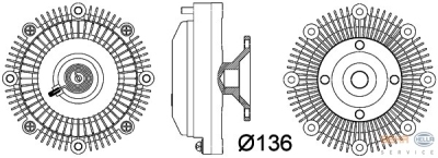Koppeling, radiateurventilator toyota cressida saloon (rx60_)  winparts