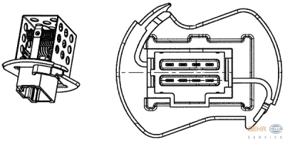 Weerstand, interieurventilatie nissan interstar bestelwagen (x70)  winparts