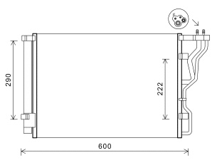 Aircocondensor hyundai i40 cw (vf)  winparts