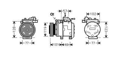 Compressor, airconditioning kia sportage (je_, km_)  winparts