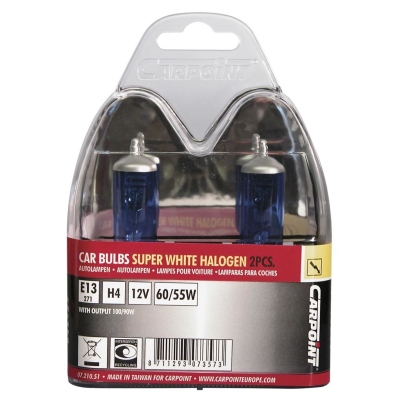 Superwhite halogeen h4 12v 60/55w 2st universeel  winparts