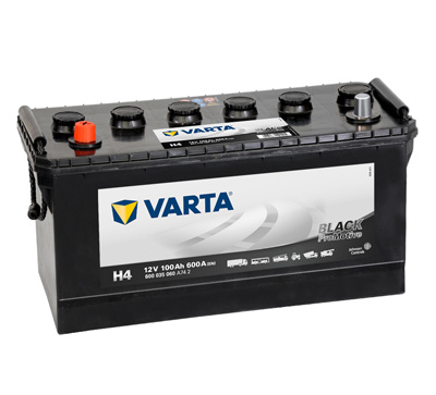 Foto van Varta accu pro motive black h4 100 ah mitsubishi canter open laadbak/ chassis (fb6_, fe5_, fe6_) via winparts