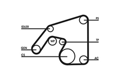 Multiriem set mercedes-benz s-klasse coupé (c215)  winparts