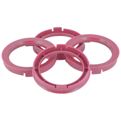 Foto van Set tpi centreerringen - 74.1->64.1mm - roze universeel via winparts