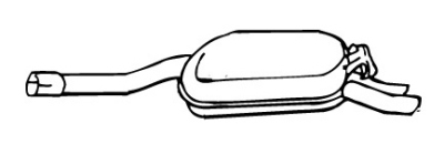 Einddemper mercedes-benz e-klasse (w124)  winparts