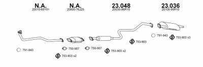 Einddemper nissan sunny iii traveller (y10)  winparts