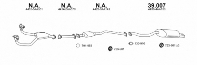 Einddemper subaru legacy i (bc)  winparts