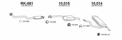 Voordemper mercedes-benz saloon (w124)  winparts