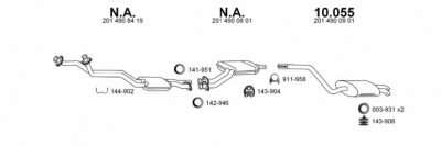 Einddemper mercedes-benz 190 (w201)  winparts