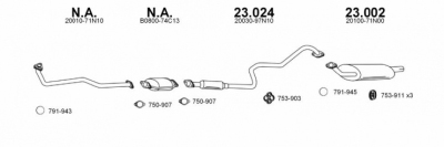 Middendemper nissan primera traveller (w10)  winparts