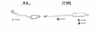 Einddemper bmw 5 touring (e34)  winparts