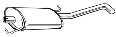 Einddemper mercedes-benz m-klasse (w163)  winparts