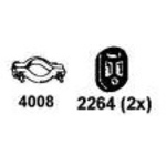 Montageset t.b.v. 0279451 peugeot 206 hatchback (2a/c)  winparts