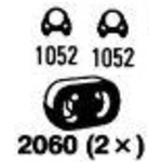 Montageset t.b.v. 0260568 saab 900 i combi coupe  winparts