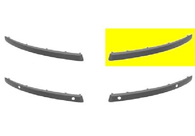 Foto van Bumperlijst links bumper zwart zonder pdc-gaten bmw 1 (e81) via winparts