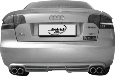 Foto van Dietrich achterbumperskirt (diffuser) audi a4 b7 2005-2008 'ds-type' (pu) audi a4 (8ec, b7) via winparts